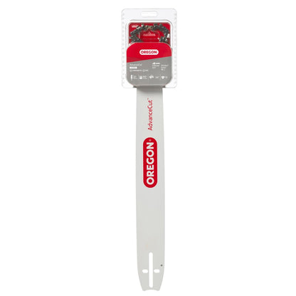 Oregon AdvanceCut Combo Barra y Cadena de Motosierra | 50.8 cm, paso 3/8 pulgadas, calibre 0.04 pulgadas, 70 eslabones, compatible múltiples marcas
