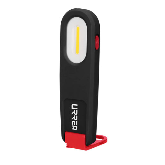 Urrea LTU35B Lámpara de LED para taller ultra delgada, recargable de 350 lm con clip