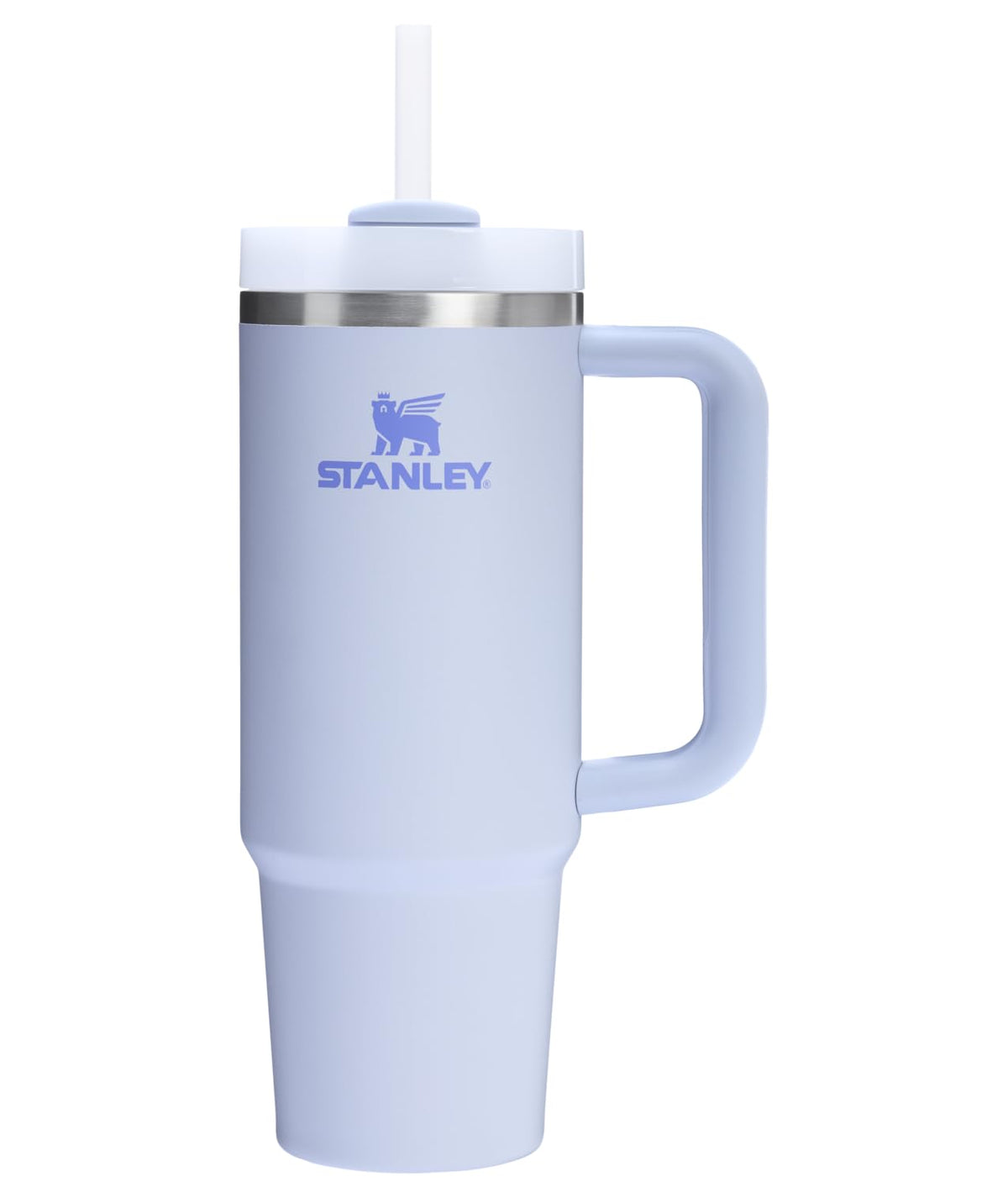 Stanley Vaso con Asa y Popote, 40 oz, Tapa FlowState, Azul - 30 oz - Gota de rocío