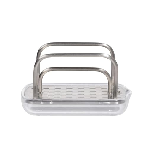 OXO 13113100 Porta Esponja Acero INOX, 11 cm, Multicolor