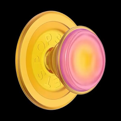 PopSockets - Agarre para teléfono MagSafe, Agarre magnético Seguro y Soporte para teléfono, Soporte Manos Libres, Compatible con Carga inalámbrica, Lindos PopSockets - Jelly Sunni