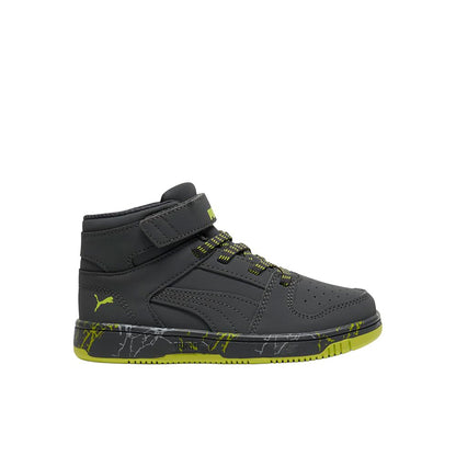 PUMA Rebound Layup Mid Hook and Loop Tenis para niños