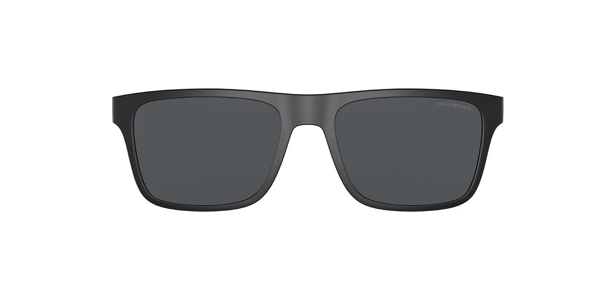 Emporio Armani Ea4115c - anteojos de sol con clip para marcos rectangulares para anteojos graduadas