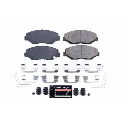 PowerStop Pastillas de freno delanteras para Acura ILX 2013-15 |Honda Accord 2003-17 |Civic 2012-21 |CR-V 2002-06 |CR-V 2012-16 - Z23 Carbon-Fiber Ceramic Brake Pads