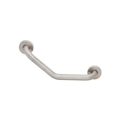 Foset Barra Angular de Seguridad para Baño Acero Inoxidable - 40 cm - Con Barbilla