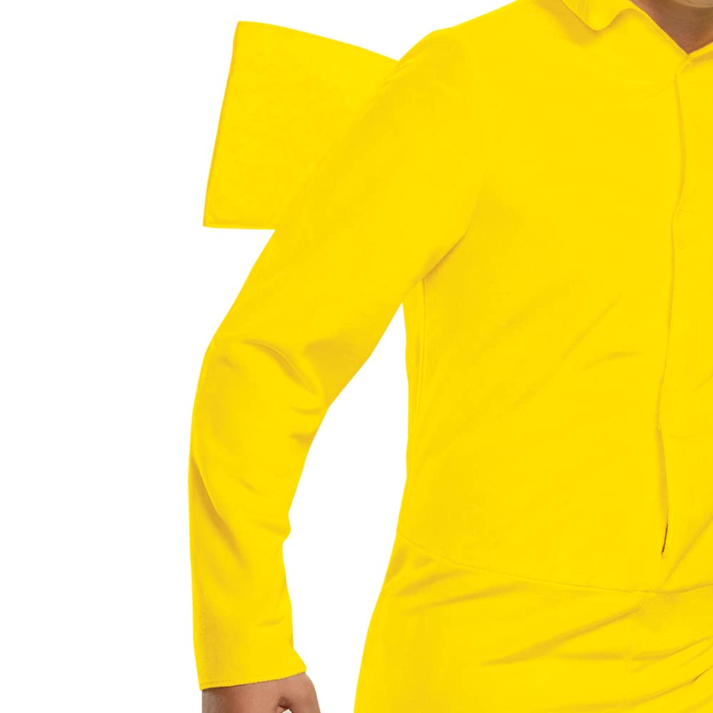 Disfraz de Pikachu para niños, disfraz oficial de Pokémon con capucha, talla extragrande (14-16)