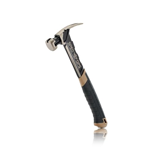 Spec Ops Tools - Martillo de clavar, 16 onzas, garra rasgada, cara lisa, agarre absorbente de golpes, 3% donado a veteranos