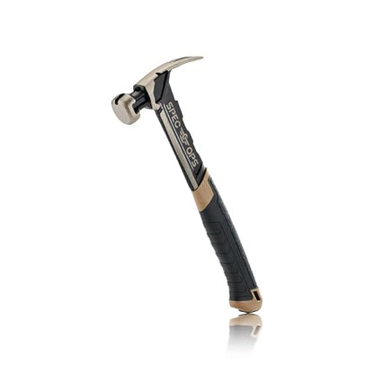 Spec Ops Tools - Martillo de clavar, 16 onzas, garra rasgada, cara lisa, agarre absorbente de golpes, 3% donado a veteranos