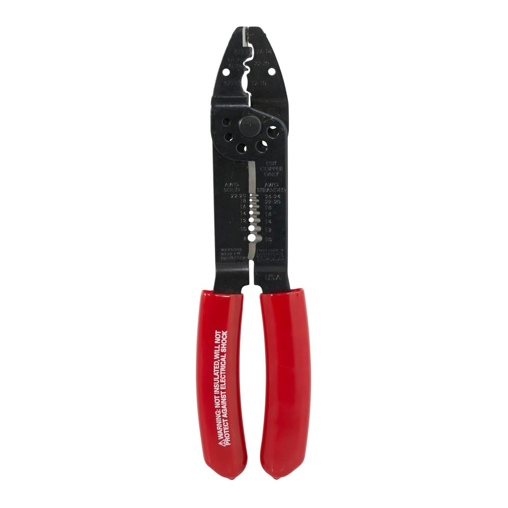 KLEIN TOOLS 1001 | Pinza Multiusos 6 en 1 para Electricista | Acero Forjado de Alta Resistencia | Compatible con Cable Sólido de 8-22 AWG y Cable Trenzado de 10-26 AWG | Color Rojo