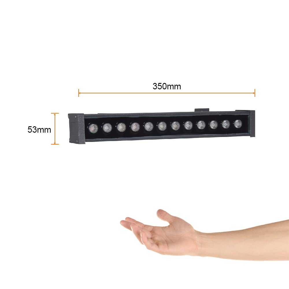 Tecnolite PROMETEO Barra de Luz LED Wall Washer 14.5 W, Luz de Luna Color Verde, IP65, IK08, A prueba de agua y golpes