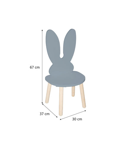 DUDUK Silla Infantil Conejo (Azul)