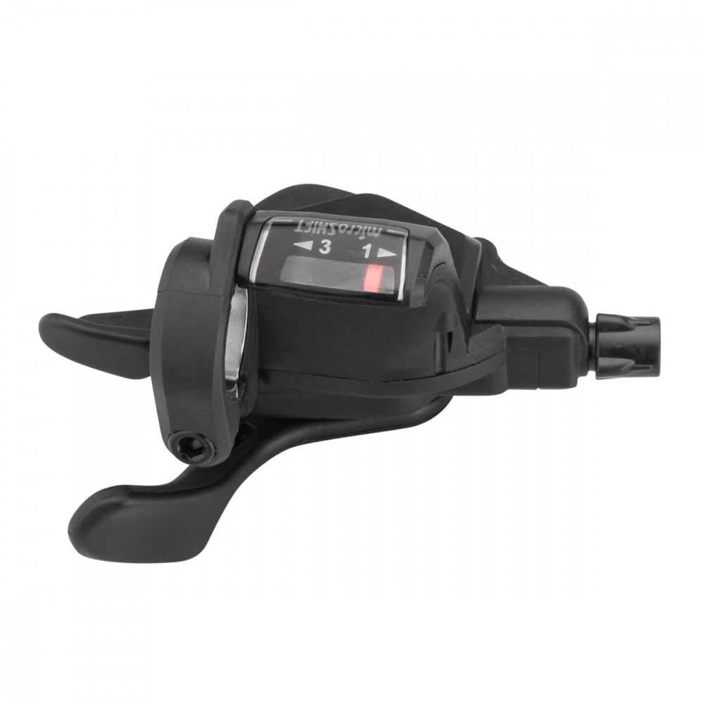microSHIFT | Juego de palanca de cambios Mezzo | Triple | 7, 8, 9 velocidades | Indicador óptico de engranajes | Compatible con Shimano