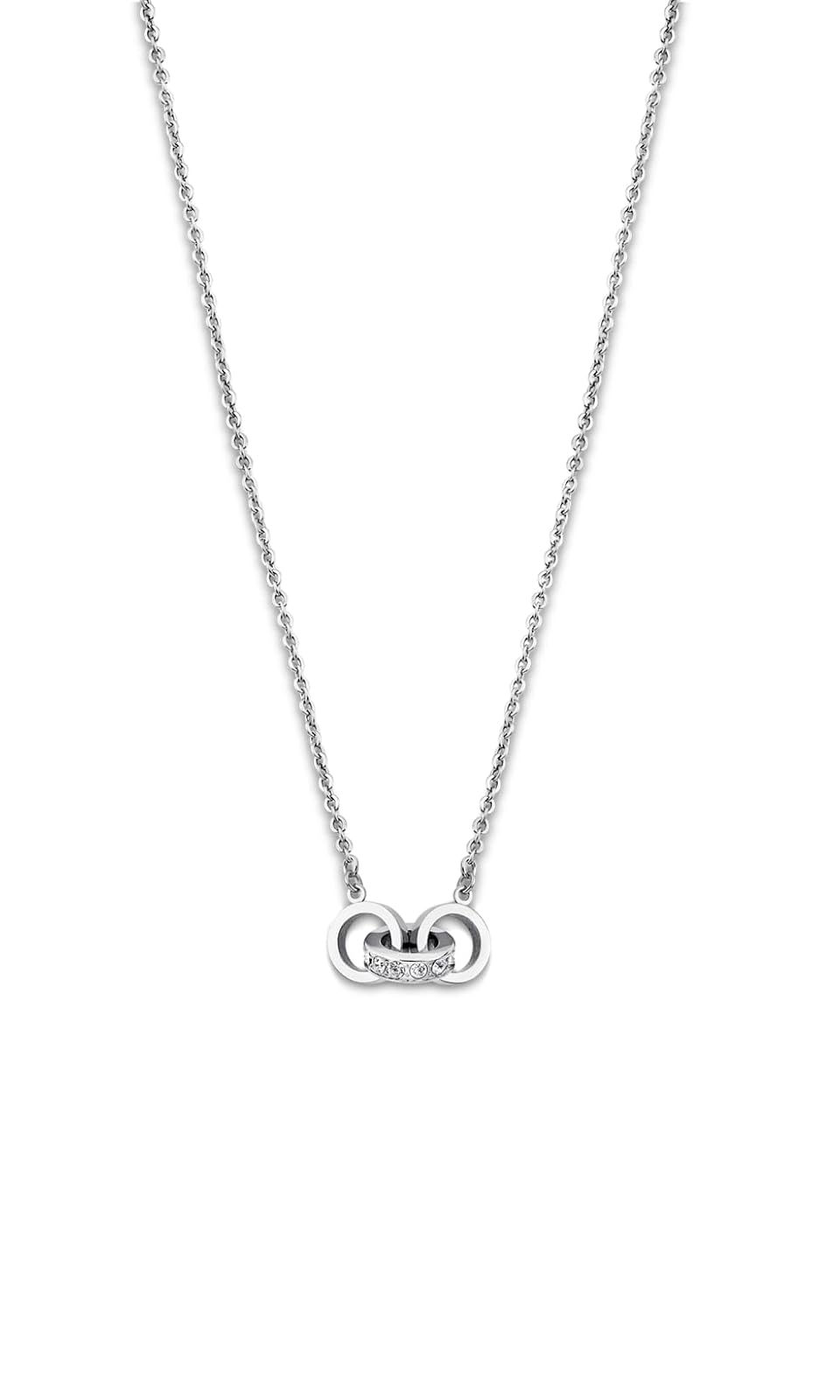 Lotus Style Collar bliss style para dama en tono plateado