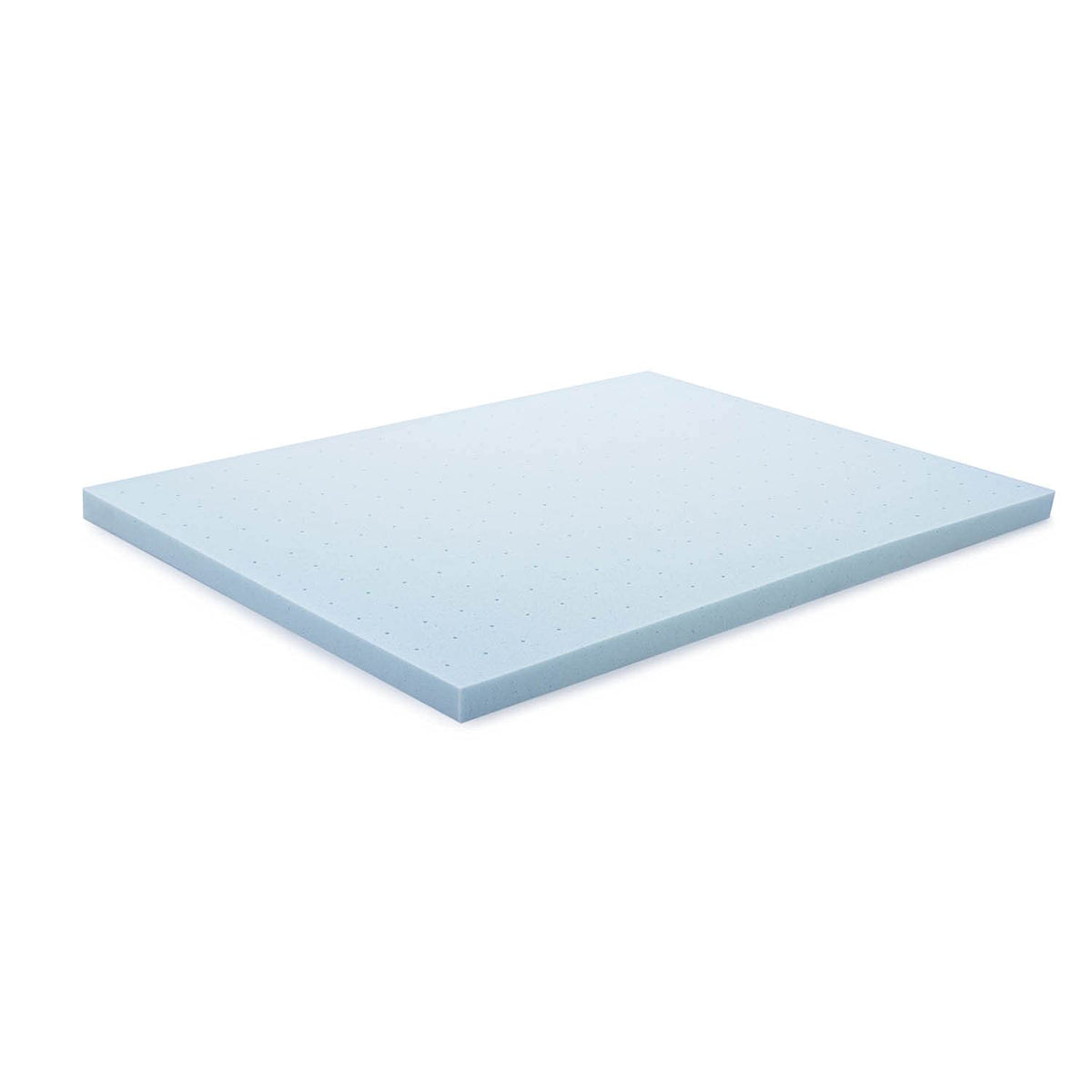 Lucid - Colchoneta de Memory Foam con Gel Refrescante - Sobrecolchón Ventilado de 7.5 cm - Topper Suave y Acolchado para Colchón - Alivia Puntos de Presión - Matrimonial