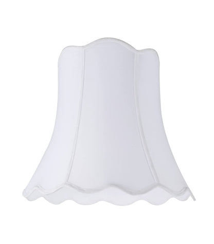 Aspen Creative 34001 - Pantalla para lámpara de araña con forma de campana de transición en color blanco, 40,6 cm de ancho (25,4 cm x 40,6 cm x 38,1 cm)