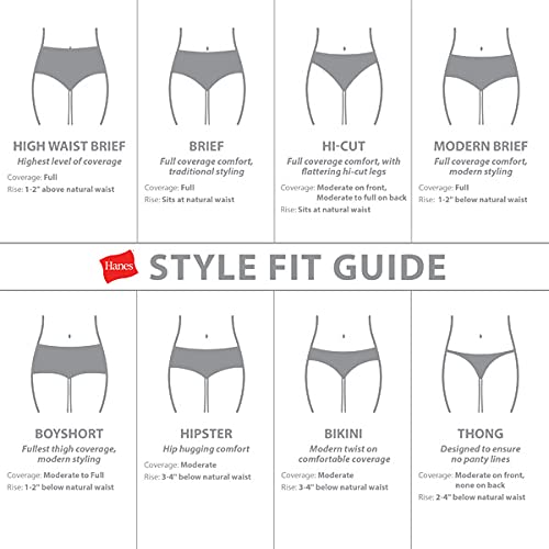 Hanes Women's Core Cotton Brief Panty Neutrals