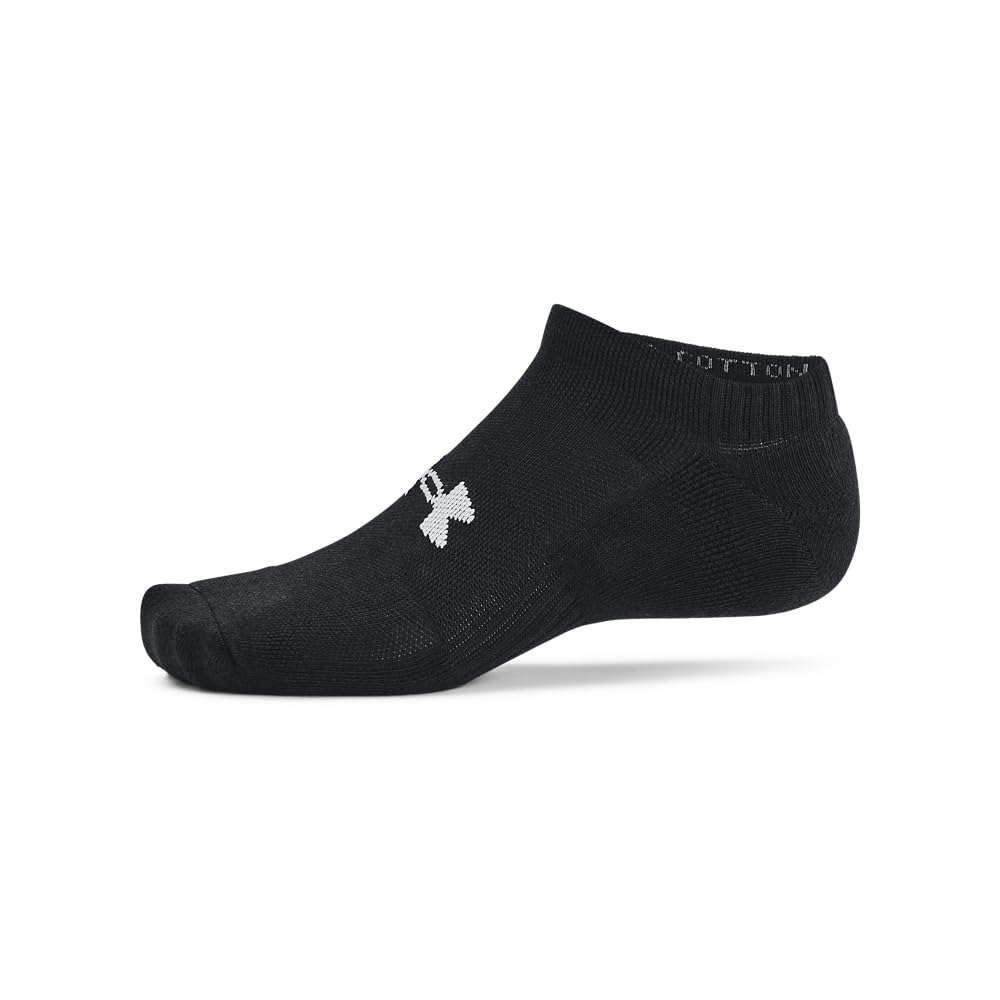 Under Armour Calcetines de algodón de entrenamiento sin mostrar paquete de 6 Calcetín Unisex adulto