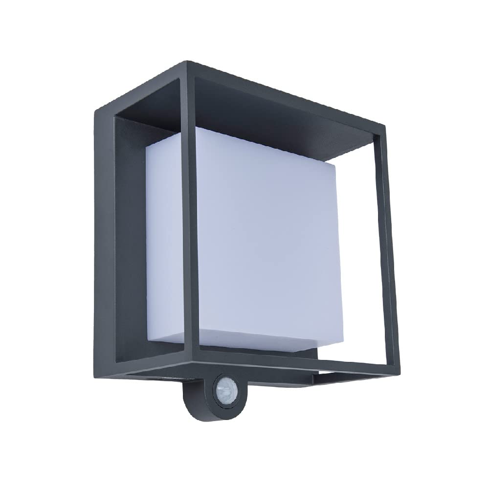 Tecnolite Lámpara Solar LED de Pared, 3 W, Luz Suave Cálida, Sensor de Movimiento, 3 Modos de Luz, IP54, LED integrado