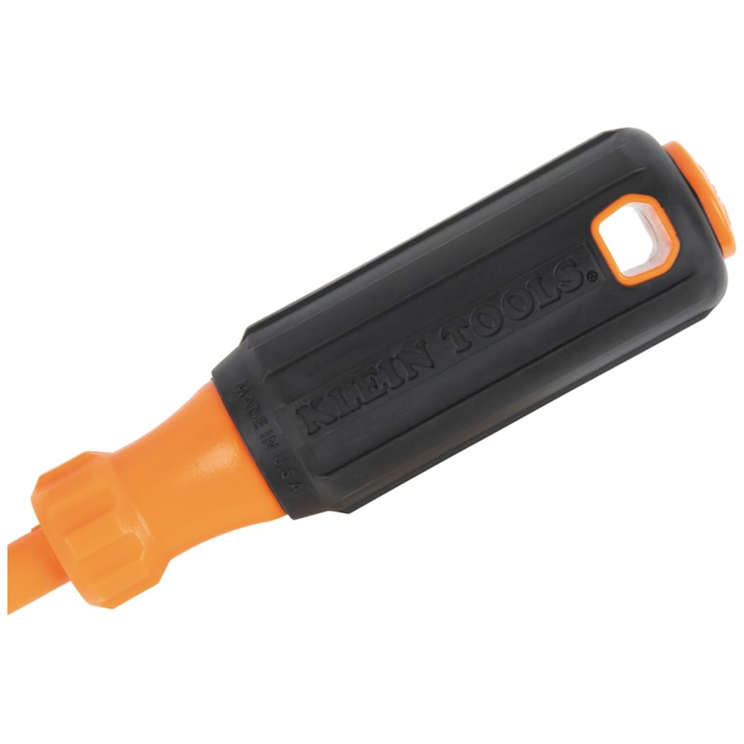 Klein Tools 85077INSR - Juego de destornilladores aislados con magnetizador, fabricado en Estados Unidos, destornilladores eléctricos de 1000 V, Phillips, ranurado, cuadrado, 7 piezas