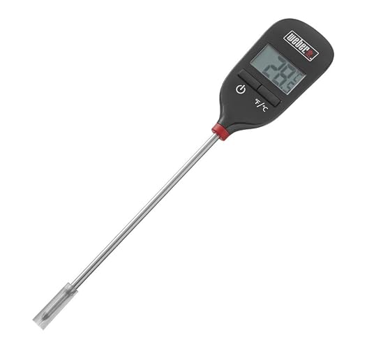 Weber 6750 Instant Read Meat Thermometer + Soporte de Utensilios para Asador