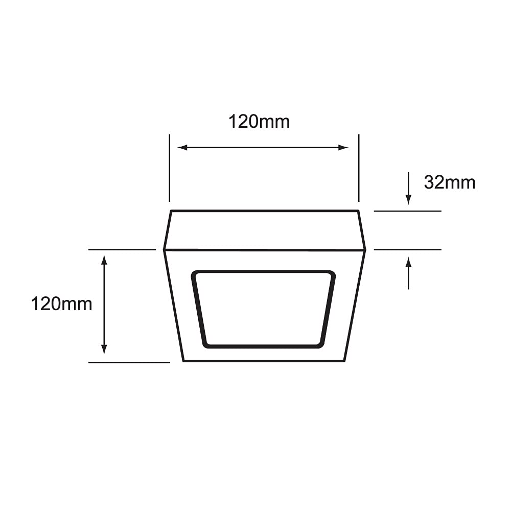 Tecnolite - Lámpara LED Plafón para Sobreponer, Luz de Día, para Interiores, No atenuable, LED integrado