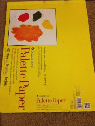 Strathmore 300 Series - Almohadilla de papel para paleta de papel, cinta adhesiva, 12 x 16 pulgadas, 40 hojas (41 lb/67 g) - Papel de artista para adultos y estudiantes