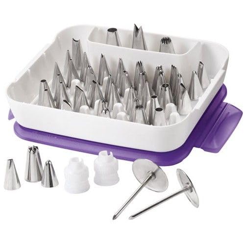 Wilton 2104-0240 Juego de boquillas Master para decorar pasteles, 55 unidades