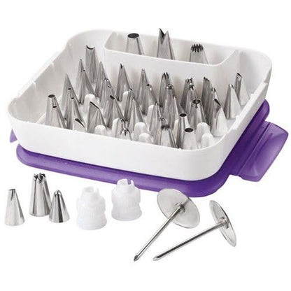 Wilton 2104-0240 Juego de boquillas Master para decorar pasteles, 55 unidades