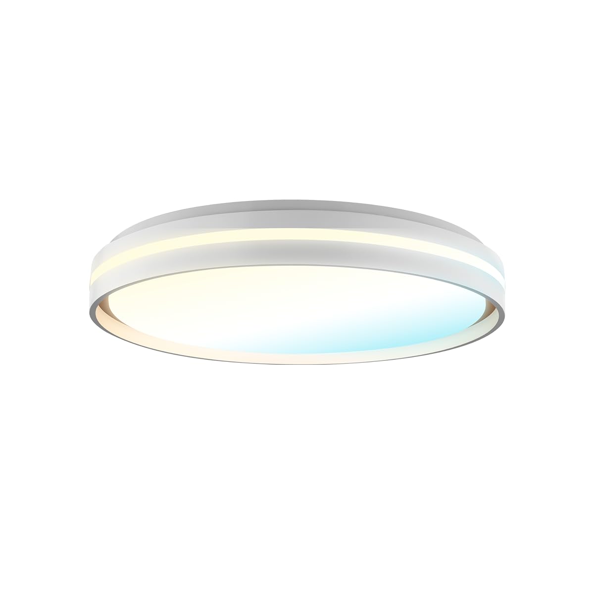 Tecnolite - Lámpara de Techo Plafón LED 40 W, Luz Blanca Ajustable con Aro de Luz, No atenuable