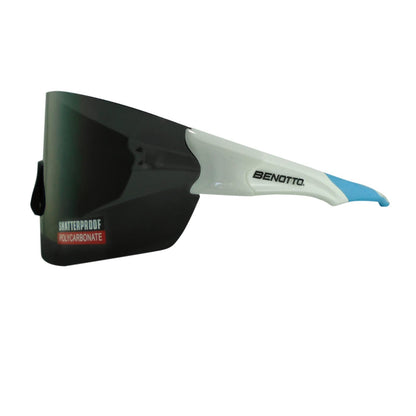Lentes Benotto Blanco/Azul Mica: Negro S-17184B-D