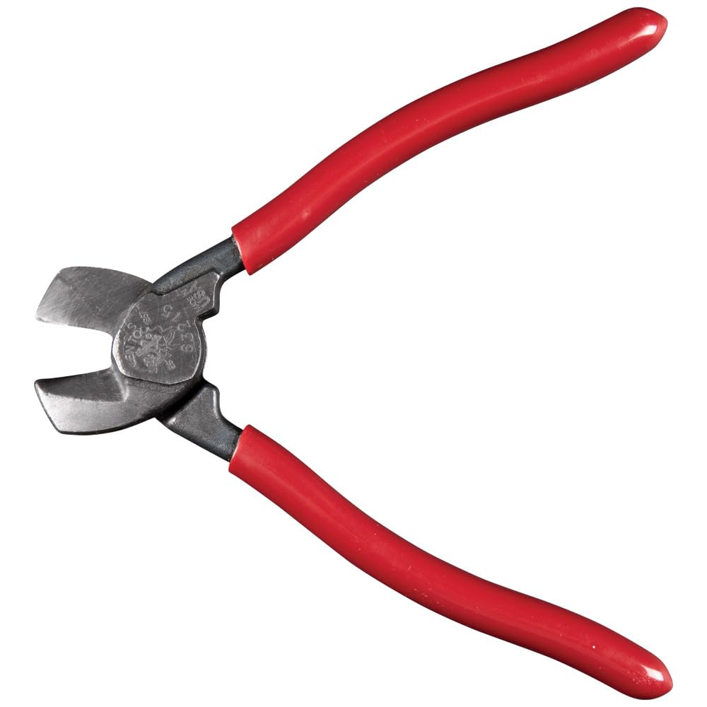 Klein Tools 63215 - Cortador de cables, fabricado en Estados Unidos, compacto de alto apalancamiento de 6.5 pulgadas, forjado de acero fabricado en Estados Unidos, ideal para cortar cables de aluminio