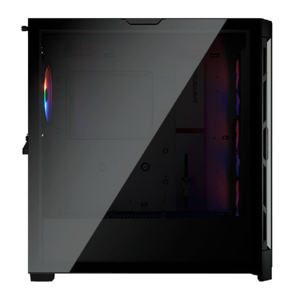 COUGAR Gabinete Airface Pro Negro – Cristal Templado, RGB, Torre E-ATX, Malla Frontal para Máxima Ventilación y Estética Premium
