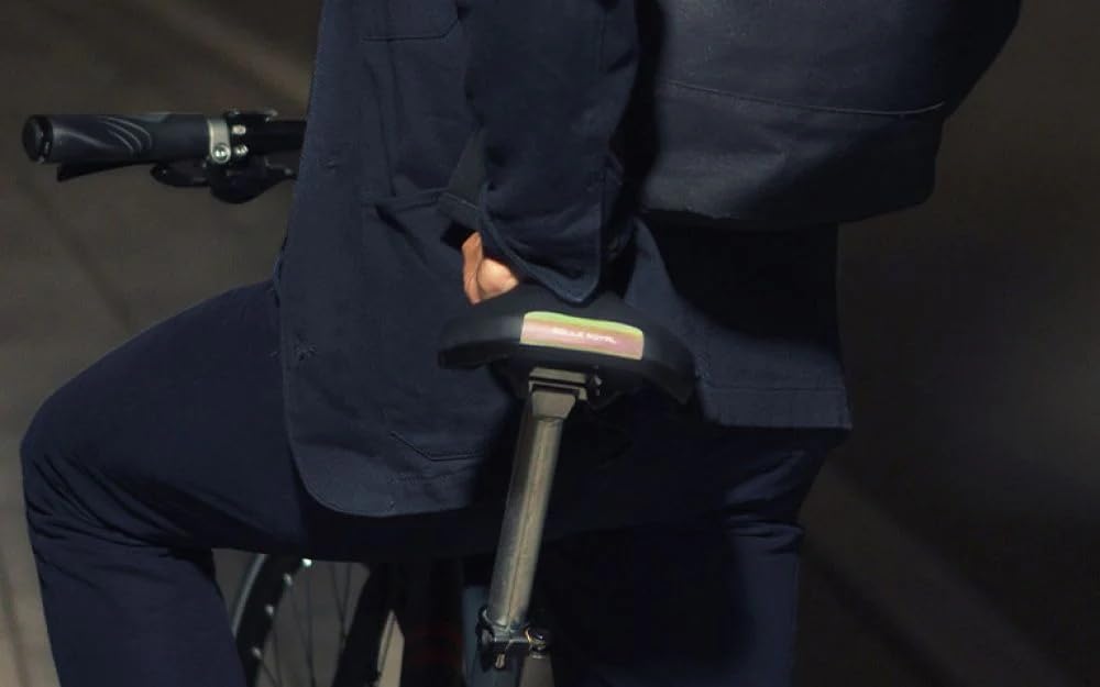 Selle Royal Vivo Ergo Reflectivo, Asiento de Bicicleta con Visibilidad Extra para Montar en la Oscuridad