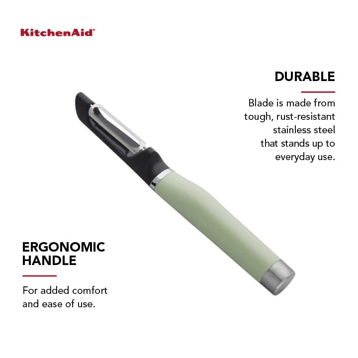 KitchenAid Gourmet Euro Peeler, 8.7 pulgadas, pistacho