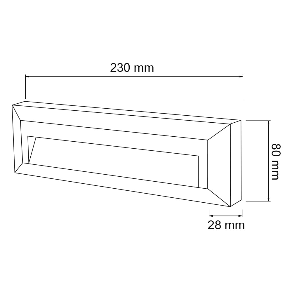 Tecnolite - Lámpara de exterior LED para sobreponer, 1.5 W, Luz blanca neutra, ideal zona costera