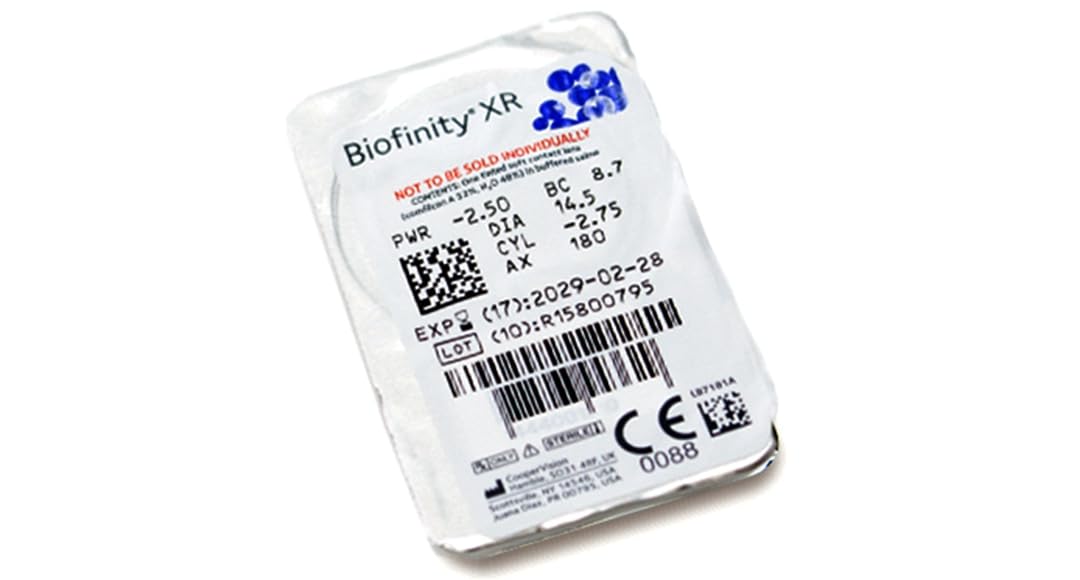 BIOFINITY XR Lentes de contacto para Miopía PODER -18.00 6 unidades