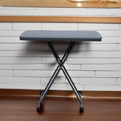 Iceberg IndestrucTable TOO Serie 1200, mesa plegable personal, interior/exterior, grado comercial, carbón, 20 pulgadas de ancho x 30 pulgadas de pulgadas