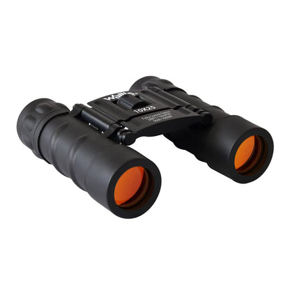 Wallis BI610307 Binocular Compacto Tipo Tejado, Negro, 10 x 25 mm, Revestimiento Rubicon