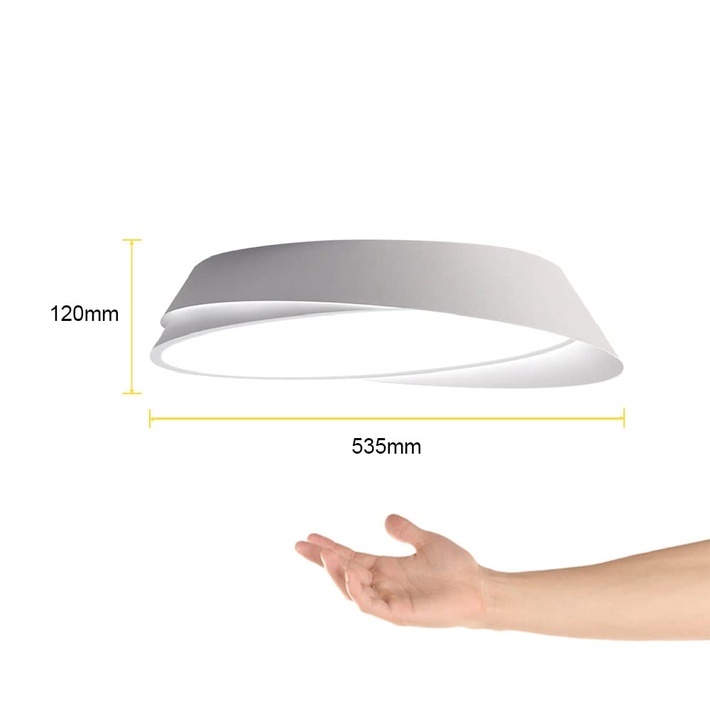 Tecnolite Lámpara Plafón LED Redonda 54 W - Sobreponer en Techo, Luz Suave Cálida, 100 - 240 V, Interiores, LED integrado, Moderna y Contemporánea, Ideal para pasillos, dormitorio, cocina y sala