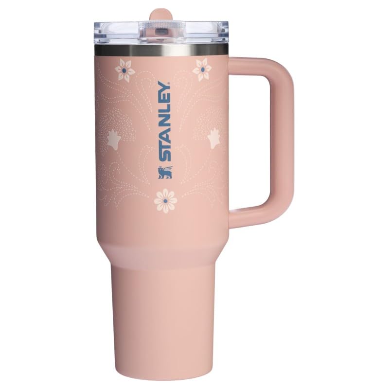 Stanley Quencher ProTour Flip Straw Termo 1.2L Acero Inoxidable Reciclado - Pink Dusk Stitch