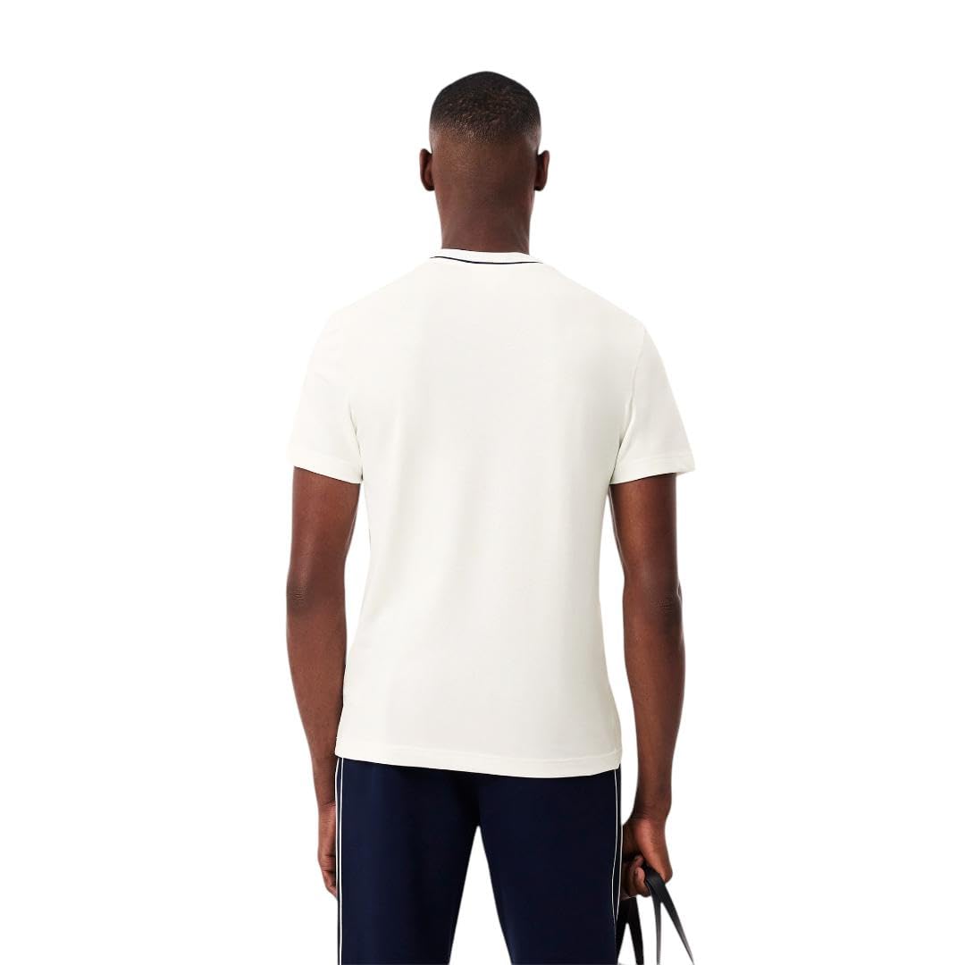 Lacoste - Playera con Cuello de Rayas piqué para Hombre