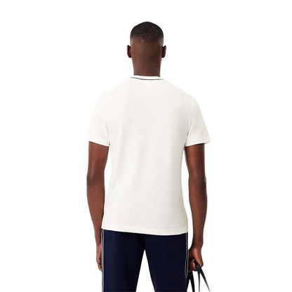 Lacoste - Playera con Cuello de Rayas piqué para Hombre