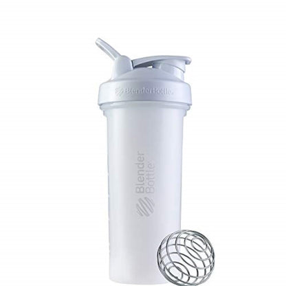 BlenderBottle Classic V2 Botella Mezcladora para Batidos, Varias Capacidades y Colores - 0.8 Litros - Blanco
