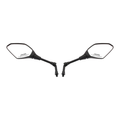 Italika F10010201 Juego Espejos con Logo y Leyenda, Negro