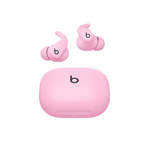 Beats - Powerbeats Fit - Audífonos inalámbricos para Entrenamiento con cancelación de Ruido, IPX4, hasta 30 Horas de batería con el Estuche de Carga, compatibles con Apple y Android - Rosa Intenso