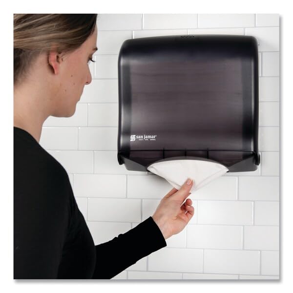 Carlisle FoodService Products San Jamar T1755TBK Ultrafold Fusion Dispensador de Toallas plegadas, se Adapta a 400 Toallas multiplegadas/240 C, clásicas, Perlas Negras