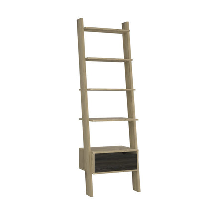 Diecsa Deco Home Estanteria Oslo armable, Color Duna con Carbon, Dimensiones 56 Largo X 39 Ancho X 180 Alto cm, Estilo contemporáneo, con Cuatro entrepaños