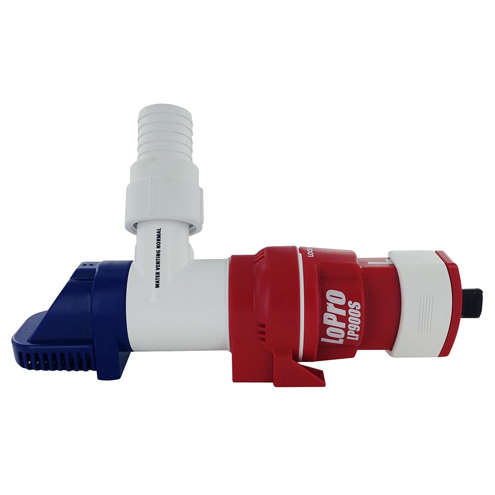 Rule LoPro Series Bombas de sentina compactas, montaje horizontal o vertical, descarga de 360 grados