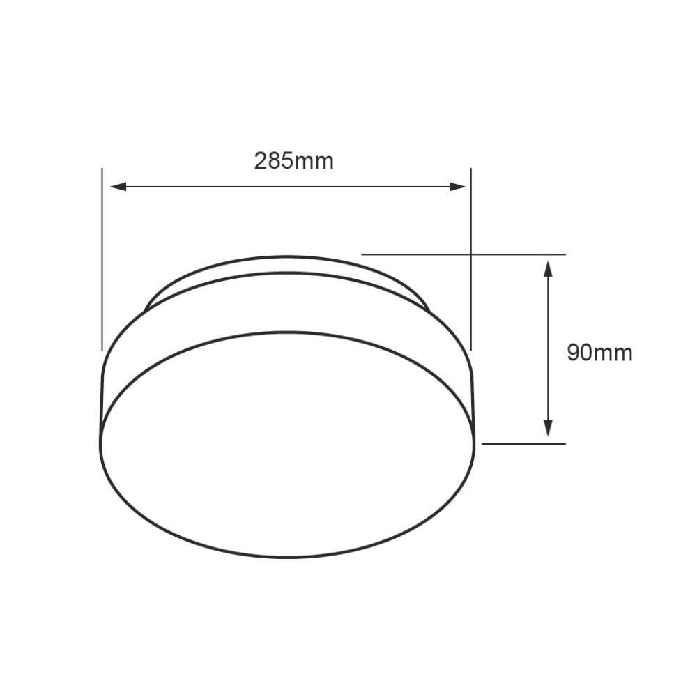 Tecnolite - Lámpara de Techo Plafón LED 27 W, Luz Blanca Ajustable, No atenuable