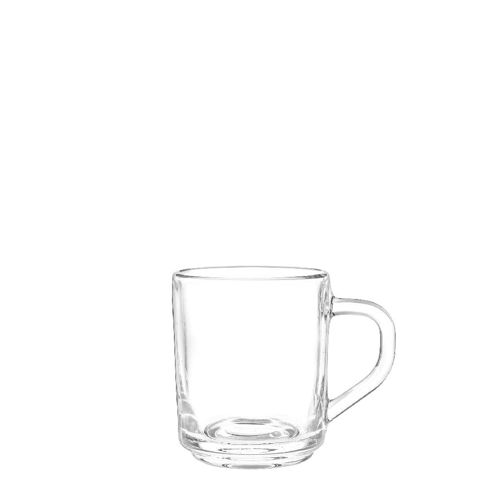Milano Juego de 6 Tazas de Vidrio para Café de 229 ml.